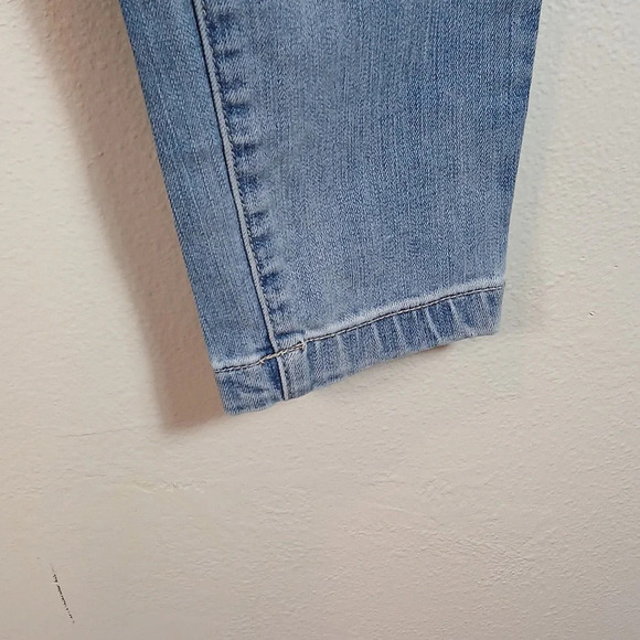 A2 SA Jeans Ankle Skinny LIGHT Wash Denim Button Fly Mid Rise size 7 - Picture 5 of 9